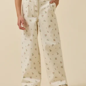 Pantalon large imprimé Fille