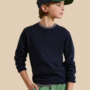 Pull col rond Garçon