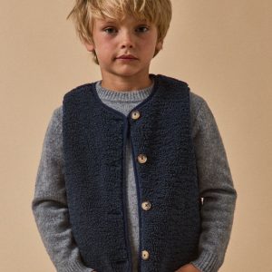 Veste sans manches en sherpa Garçon