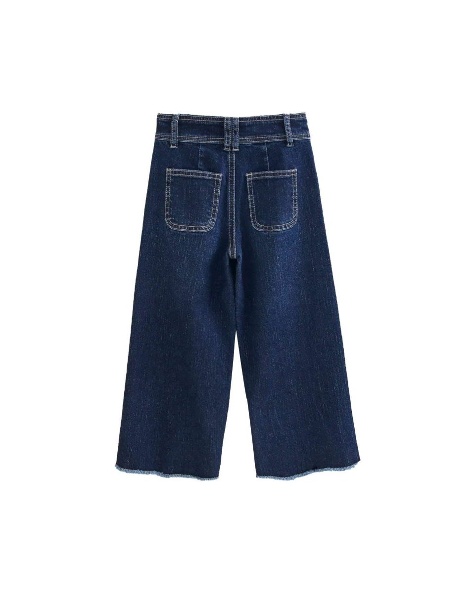 Pantalon long pour fille, culotte en jean – Image 3
