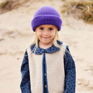 Veste Louloute denim matelassé mouton