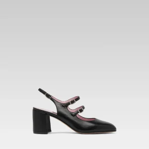 Banana - Babies slingback cuir noir