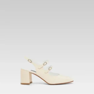 Banana - Babies slingback cuir verni nude