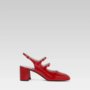 Banana - Babies slingback cuir verni rouge