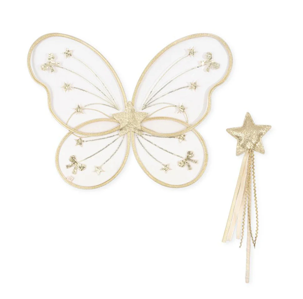 Ailes de papillon et Baguette doré – Image 2