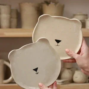 Assiette ours blanche