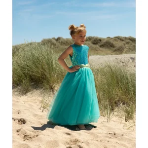 Robe de Princesse Joséphine turquoise