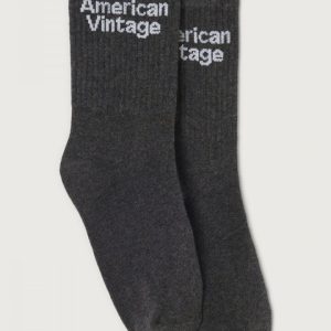 American Vintage : Chaussettes femme Américan Vintage GRIS CHINE
