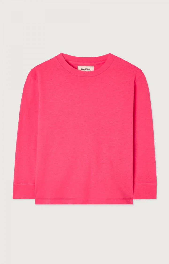 Americain Vintage : T-shirt Gamipy Rose Fluo – Image 2