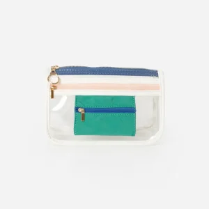 Pochette à cosmétiques translucide avec touches de couleurs