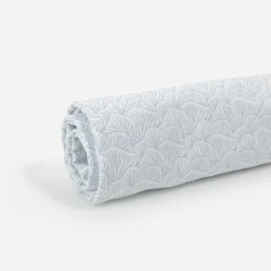 Serviette en microfibre bleue pâle à imprimé coraux