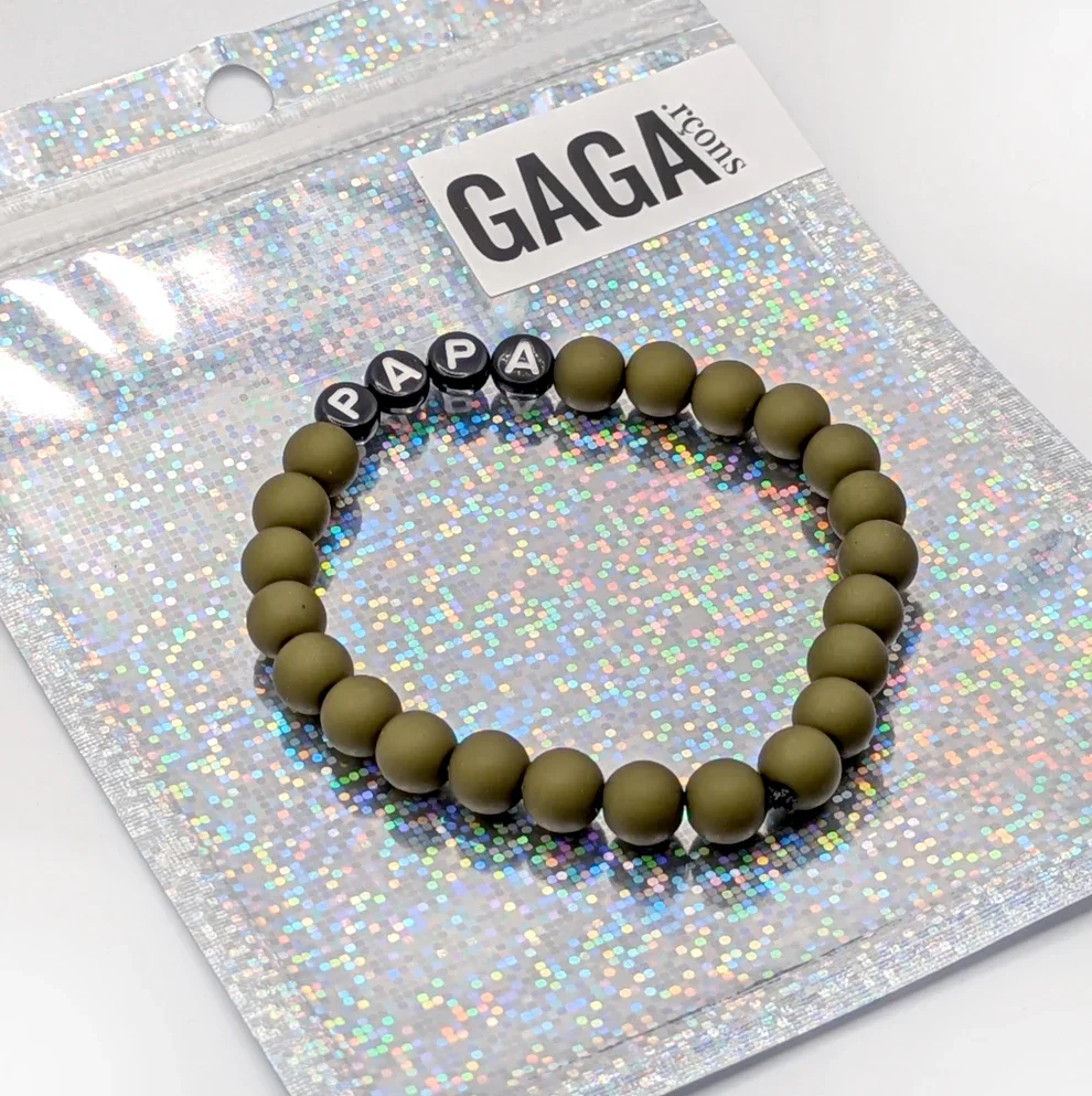 Bracelet Gaga à message pour homme – Image 4