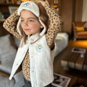 Veste réversible moumoute