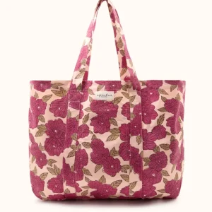 Cabas Sambi "Bloom" Macadamia coton lisse