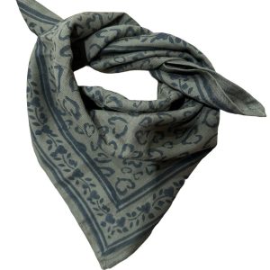 Petit foulard Leo Kaki 50 cm