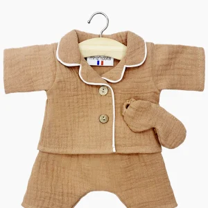 Gordi : Pyjama Eden en double gaze cassonade et son masque dodo