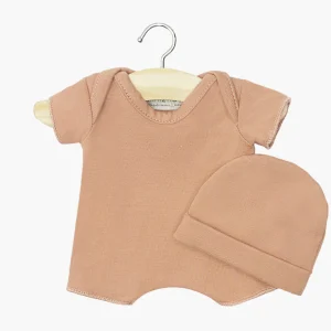Babies – Ensemble Body shorty / Bonnet en jersey cassonade
