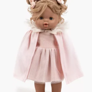 Gordi : Cape de danseuse Oxana en jersey rose pâle et tulle écru