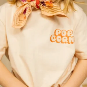 Tee-Shirt Karu Pop Corn Placé Macadamia
